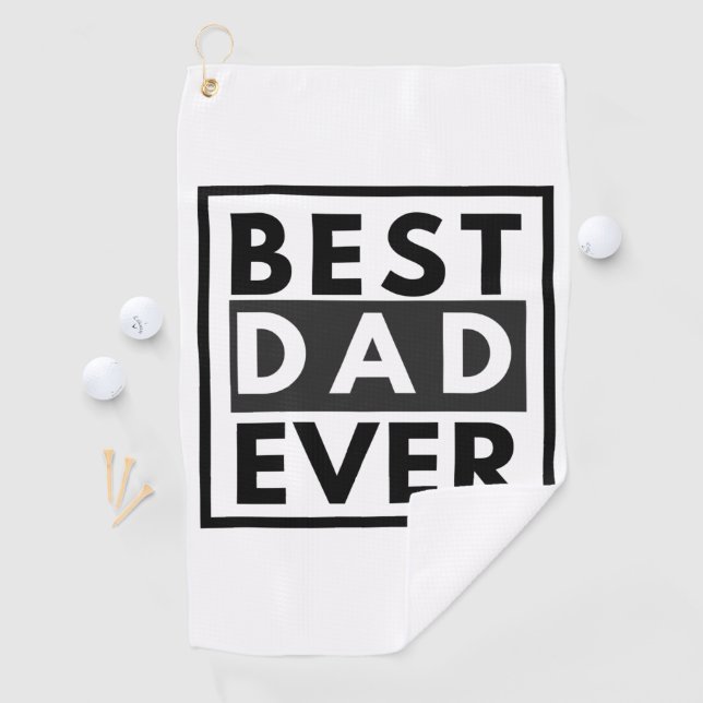 Best Dad Ever Father's Day Golf Towel (InSitu)