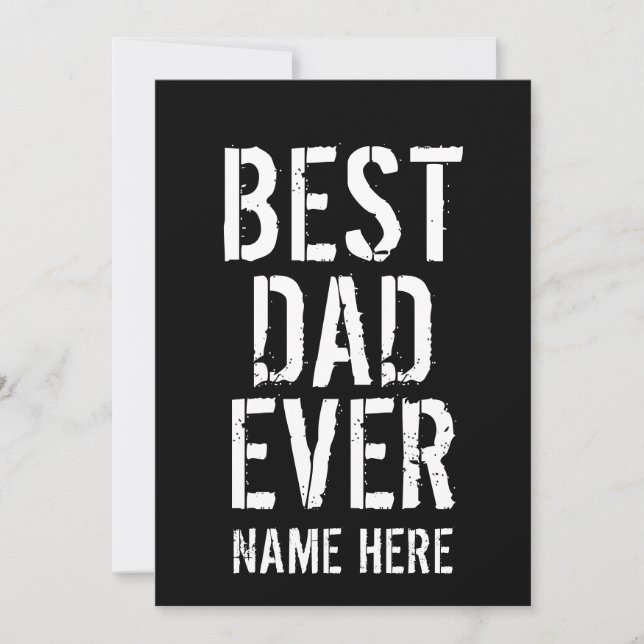 BEST DAD EVER FATHERS DAY INVITATION (Front)