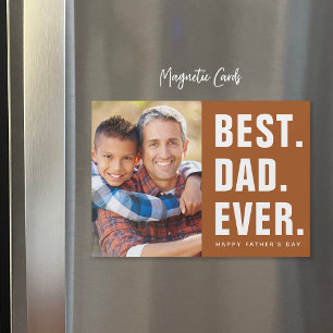 Best. Dad. Ever. Father's Day Magnetic Photo Card