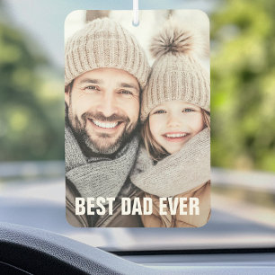 Best dad ever father's day photo car air freshener