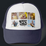 Best Dad Ever Fathers Day Photo Collage Keepsake Trucker Hat<br><div class="desc">What a unique and thoughtful gift! The "Best Dad Ever" custom photo collage hat is a personalised and heartwarming way to celebrate a special dad. With a customisable design, you can add your favourite photos of dad's most memorable moments, making it a one-of-a-kind gift that he'll cherish for years to...</div>