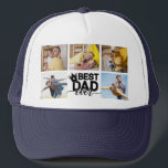 Best Dad Ever Fathers Day Photo Collage Keepsake Trucker Hat<br><div class="desc">What a unique and thoughtful gift! The "Best Dad Ever" custom photo collage hat is a personalised and heartwarming way to celebrate a special dad. With a customisable design, you can add your favourite photos of dad's most memorable moments, making it a one-of-a-kind gift that he'll cherish for years to...</div>