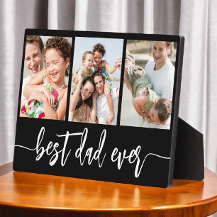 Best Dad Ever - Father's Day Photo Collage Plaque