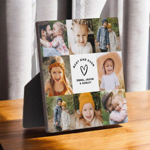 Best Dad Ever Father's Day Photo Collage  Plaque