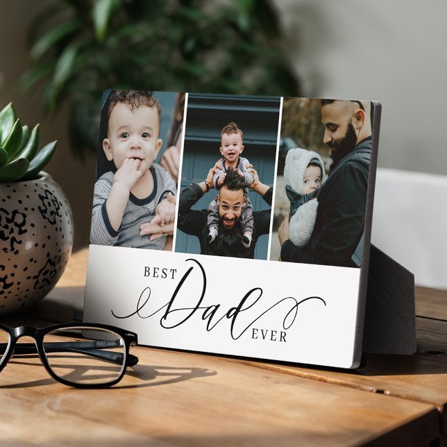 Best Dad Ever | Father's Day  Photo Collage Plaque (Best Dad Ever | Father's Day Photo Collage Plaque)