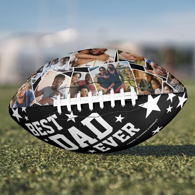 Best Dad Ever Father's Day Photo Football (Creator Uploaded)