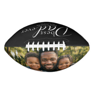 Best Dad Ever Fathers Day Photo Football