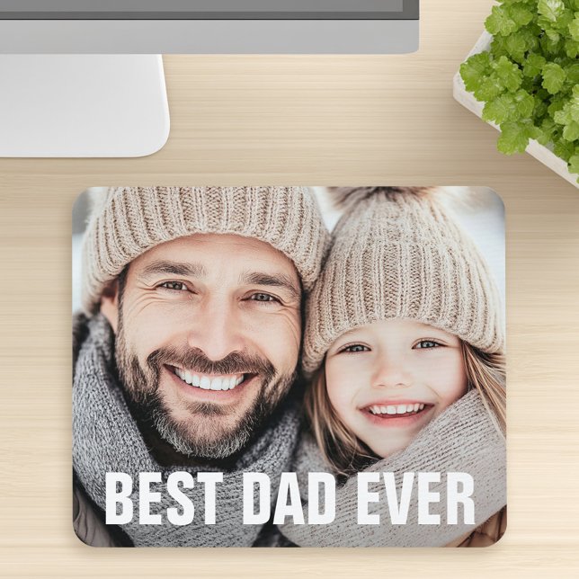 Best dad ever father's day photo mouse pad (Best dad ever father's day photo mouse pad)