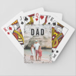 Best Dad Ever | Father's Day Photo Playing Cards<br><div class="desc">These are Father’s Day gifts that are perfect for any dad. A gift that he will treasure for a lifetime! Can be customized for any moniker - papa, pépé, grandad, grandpapa, grand-pére, grampa, gramps, grampy, geepa, paw-paw, pappou, pop-pop, poppy, pops, pappy, nonno, opa, baba, abuelo, tutu, saba, lolo etc). Add...</div>