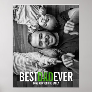 Best Dad Ever Father's Day Poster Sign