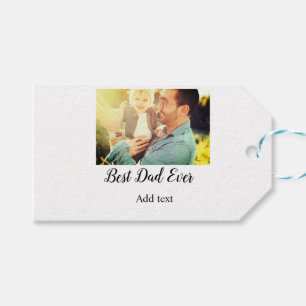 Best dad ever father's day son daughter papa dad p gift tags