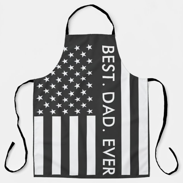 Best Dad Ever Fathers Day Swag Apron (Front)