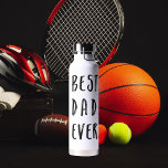 Best Dad Ever Father's Day Water Bottle<br><div class="desc">Tell your dad that he's the best! Choose from various colours</div>