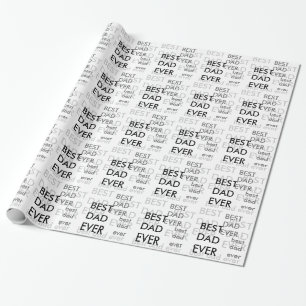 Best Dad Ever Father's Day Wrapping Paper