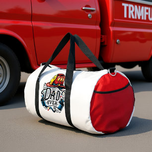 Best Dad Ever Firefighter Helmet Duffle Bag