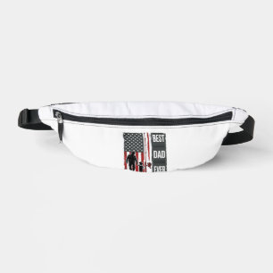 Best Dad Ever Fishing Flag Vintage Vector Design_1 Bum Bags