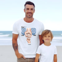 Best Dad Ever Fist Bump Shirt - Kids Name T-Shirt