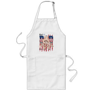 Best Dad Ever – Fist Bump USA Flag - 4 Kids Long Apron