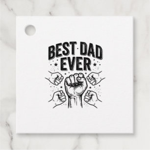 Best Dad Ever Fist Bump Vintage Shirt Design_1 Favour Tags