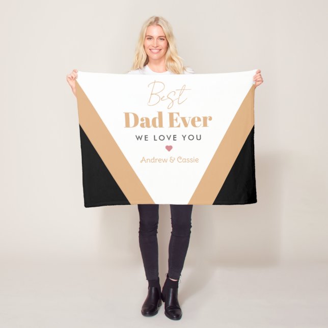Best dad ever fleece blanket (In Situ)