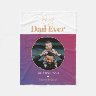 Best dad ever fleece blanket