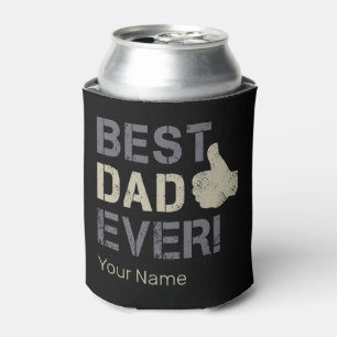 Best Dad Ever for Father's Day Vintage Thumb Up Can Cooler