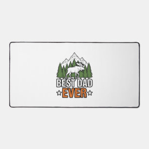 Best Dad Ever Forest Creature Vintage Dad Shirt De Desk Mat