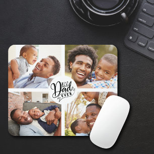 Best Dad Ever Four Photo Mouse Pad