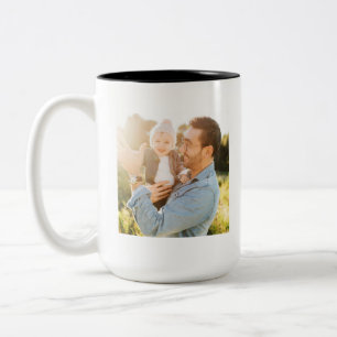 Best Dad Ever Full Photo Custom Coffee Mug