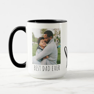 Best Dad Ever Full Photo Personalised Coffee Mug