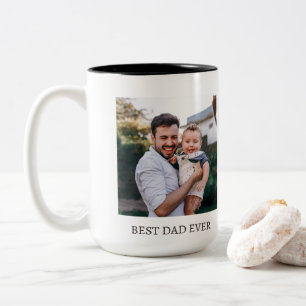 Best Dad Ever Full Photo Personalised Coffee Mug