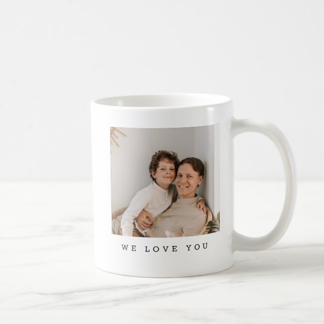 Best Dad Ever Full Photo Personalised Coffee Mug (Right)