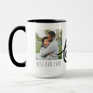 Best Dad Ever Full Photo Personalised Coffee Mug