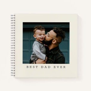 Best Dad Ever Full Photo Personalised Notebook