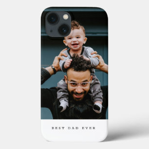 Best Dad Ever Full Photo Personalized iPhone 13 Case