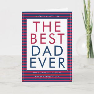 Best Dad Ever Funny American Father's Day Card
