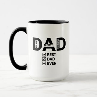 Best Dad Ever Funny Fathers Day Coffee Mug