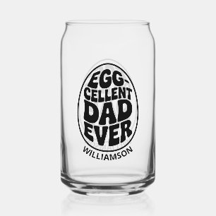 Best Dad Ever Funny Fathers day gift for dad Can Glass