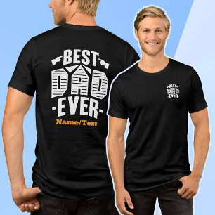 Best Dad Ever Funny Fathers Day Mens Tshirts🖨️F&B Tri-Blend Shirt