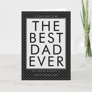 Best Dad Ever Funny Modern Father's Day Card