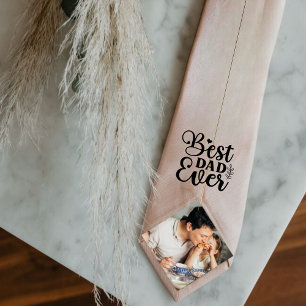 Best dad ever-Gift from Daughter rose gold Tie