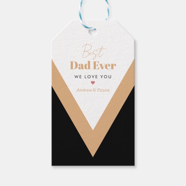 Best dad ever gift tags (Front)