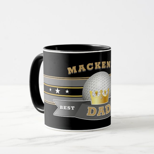 Best DAD Ever GOLF BALL Mug (Front Left)