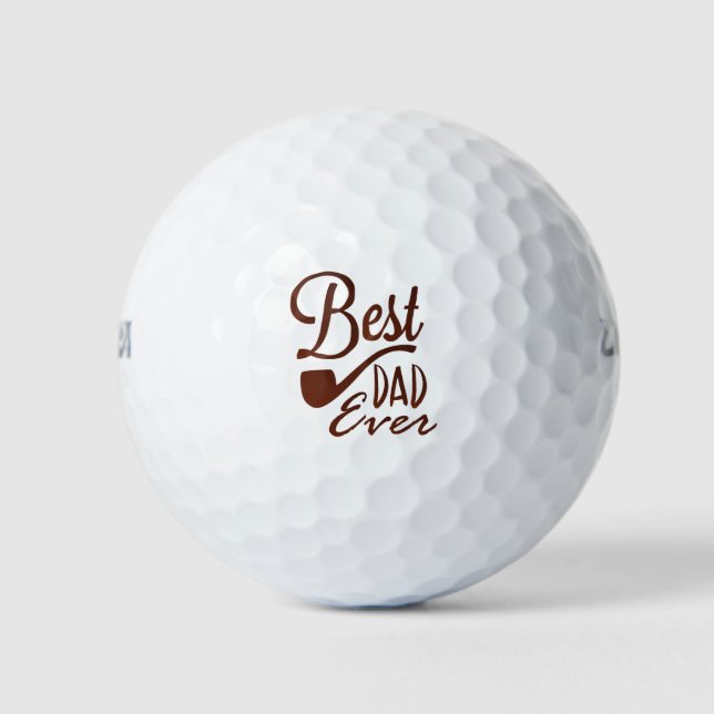 Best Dad Ever  Golf Balls (Front)