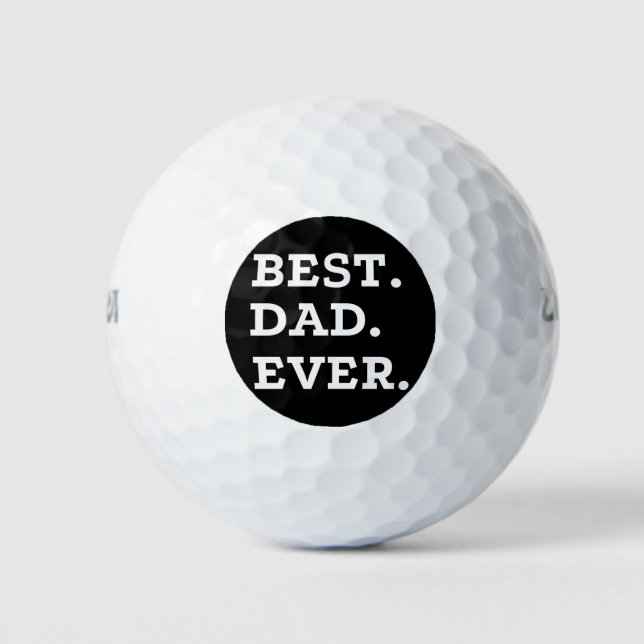 Best Dad Ever Golf Balls (Front)