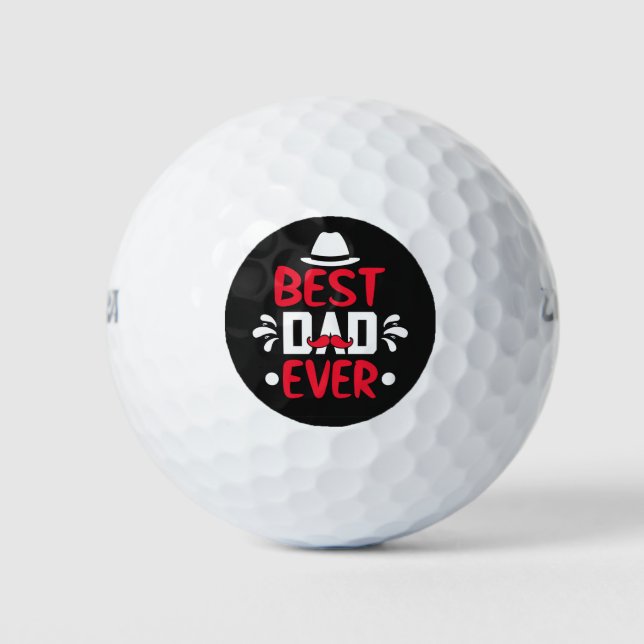 Best Dad Ever Golf Balls (Front)