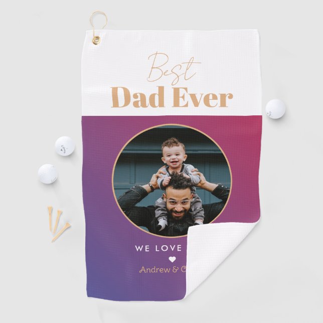 Best dad ever golf towel (InSitu)