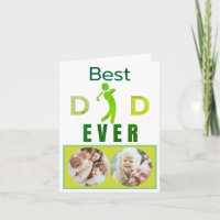 Best Dad Ever Golfer Golf Fathers Day Family Photo