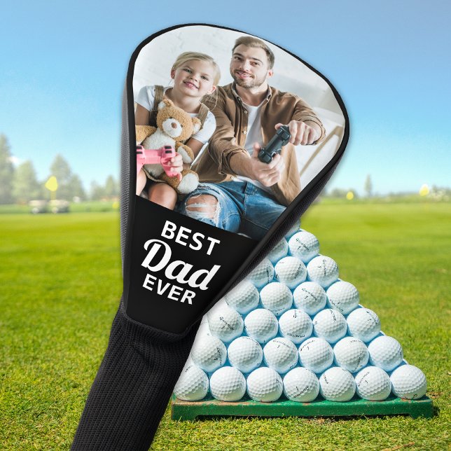 Best DAD Ever - Golfer - Personalised Photo Golf Head Cover (Creator Uploaded)