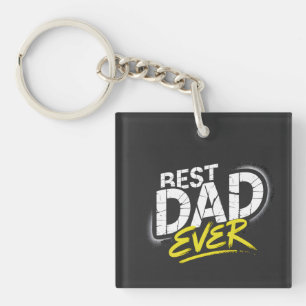 Best Dad Ever Graffiti Art Key Ring